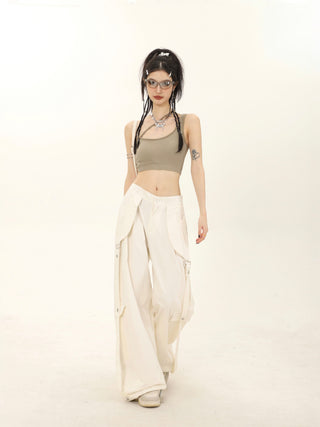 One-shoulder sleeveless camisole vest