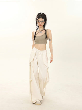 One-shoulder sleeveless camisole vest