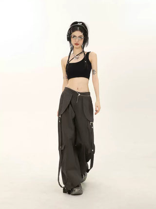 One-shoulder sleeveless camisole vest