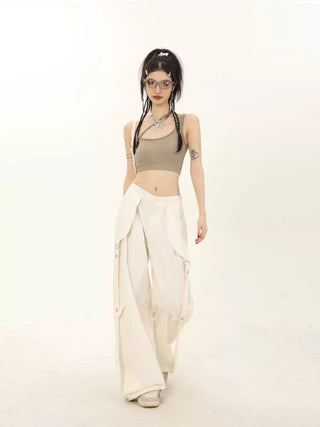 One-shoulder sleeveless camisole vest