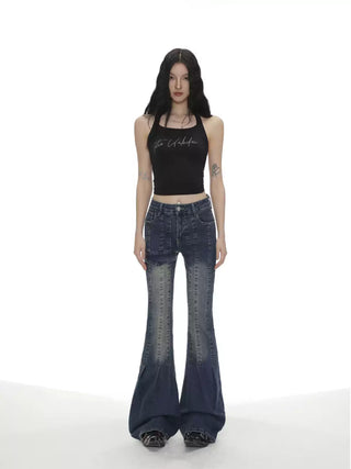 Diamond halter neck slim vest