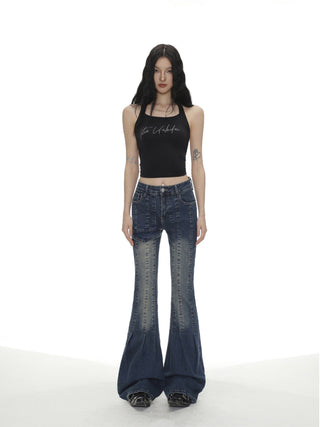 Diamond halter neck slim vest