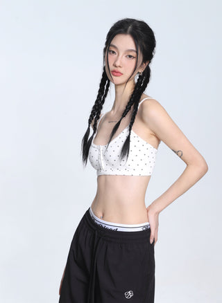 Knitted camisole slim fit vest