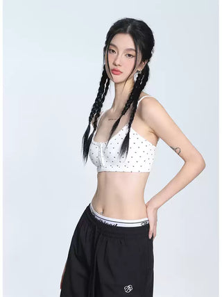 Knitted camisole slim fit vest