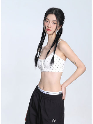 Knitted camisole slim fit vest
