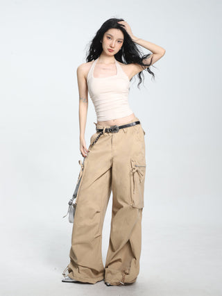 Halter neck sleeveless camisole vest
