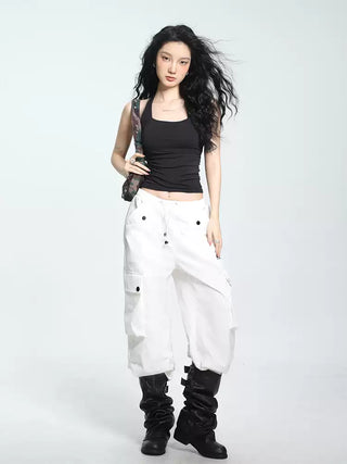 Halter neck sleeveless camisole vest