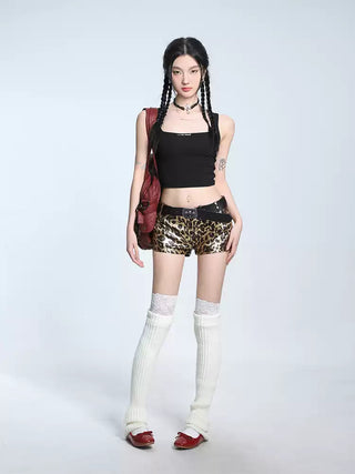 Square collar slim camisole sleeveless top