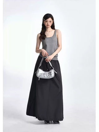 Backless camisole woolen top