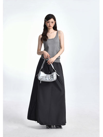 Backless camisole woolen top