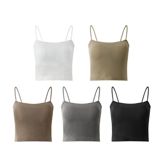 Spaghetti strap slim camisole vest