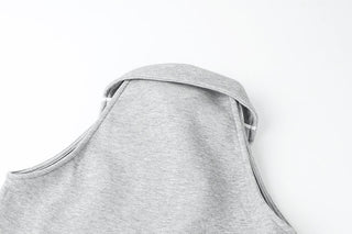 Sleeveless quarter zip vest