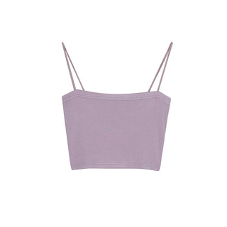 Sleeveless solid color top