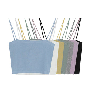 Sleeveless solid color top