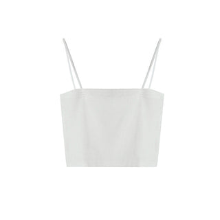 Sleeveless solid color top