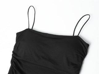 Spaghetti strap Pleated camisole top