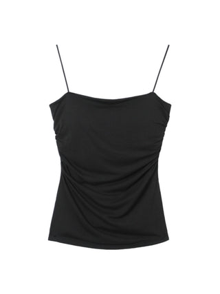 Spaghetti strap Pleated camisole top