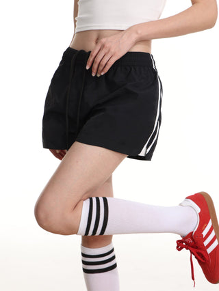 High waist slim sporty shorts