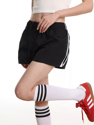 High waist slim sporty shorts