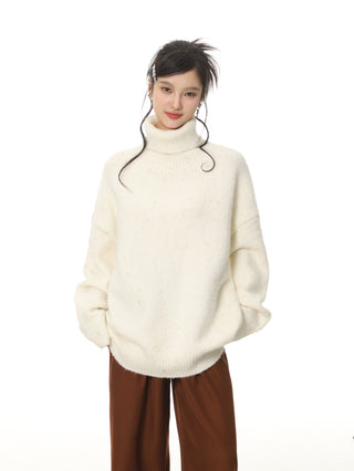 Oversize turtleneck sweater
