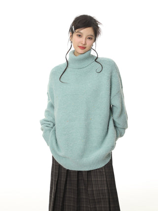 Oversize turtleneck sweater
