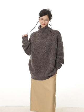 Oversize turtleneck sweater