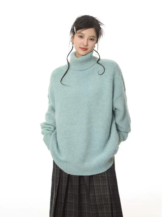 Oversize turtleneck sweater