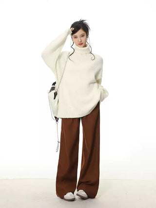 Oversize turtleneck sweater
