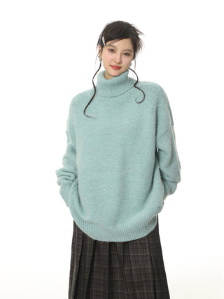 Oversize turtleneck sweater
