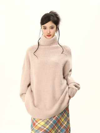 Oversize turtleneck sweater