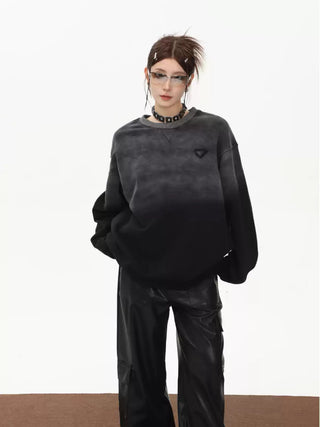 Washed gradient oversize sweatshirt