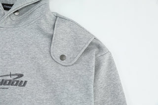 Deconstructed oversized hoodie