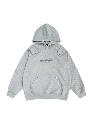 Deconstructed oversized hoodie