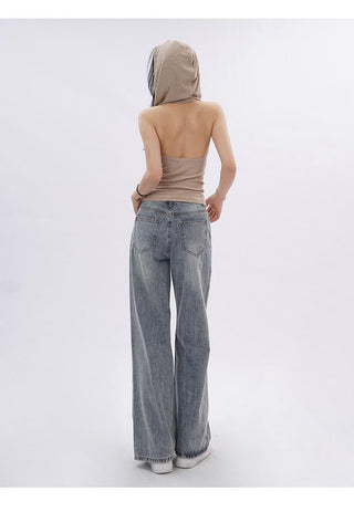 Hooded backless vest