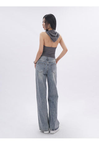 Hooded backless vest