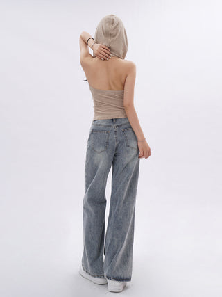 Hooded backless vest
