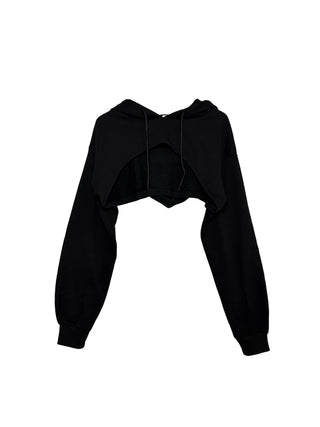 Crop hooded  sweatshirt
