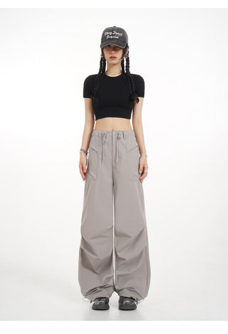 Backless straight shoulder short-sleeved T-shirt