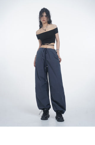 Crop one-shoulder slim top