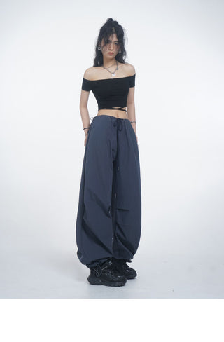 Crop one-shoulder slim top