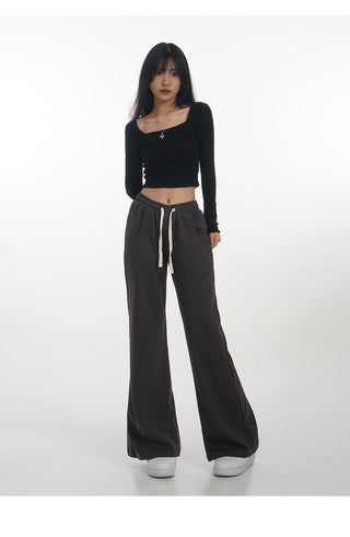 Crop long sleeve T-shirt