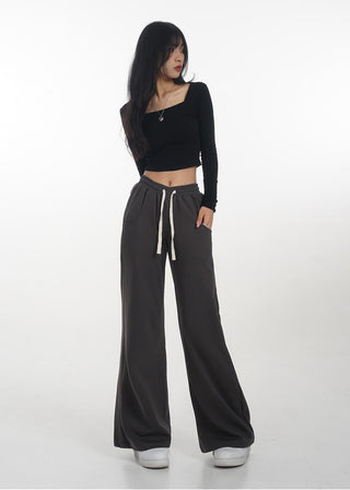 Crop long sleeve T-shirt