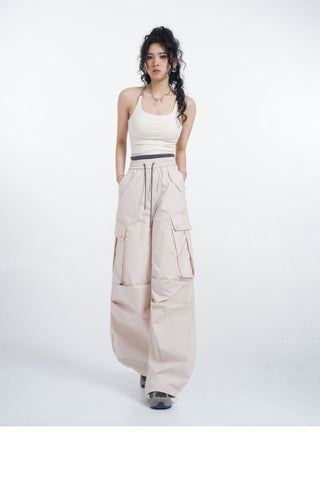 Halter neck camisole vest with chest pads