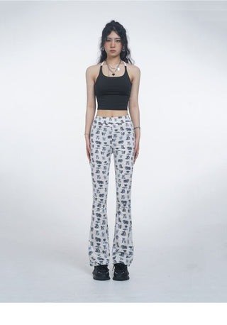 Halter neck camisole vest with chest pads
