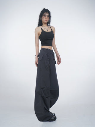 Halter neck camisole vest with chest pads
