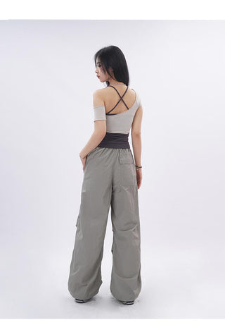 Sporty two-piece set vest