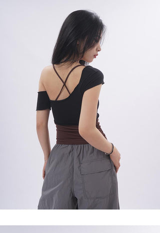 Sporty two-piece set vest
