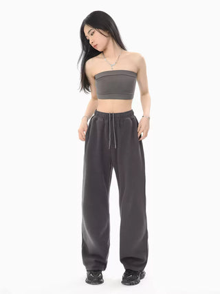 Black tube top slim vest