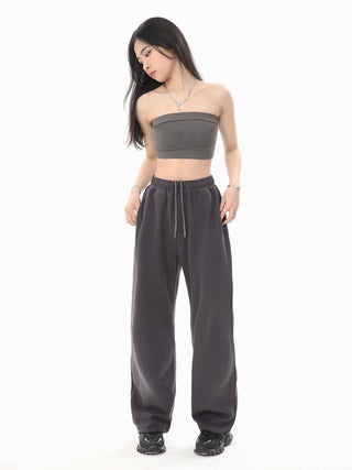 Black tube top slim vest