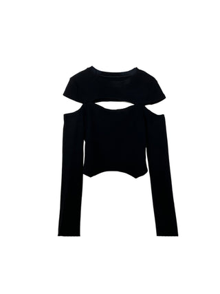 High waist Y2K slim T-shirt